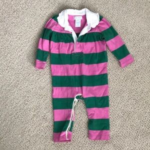 Ralph Lauren Striped Baby Girl Jumper One Piece 9m